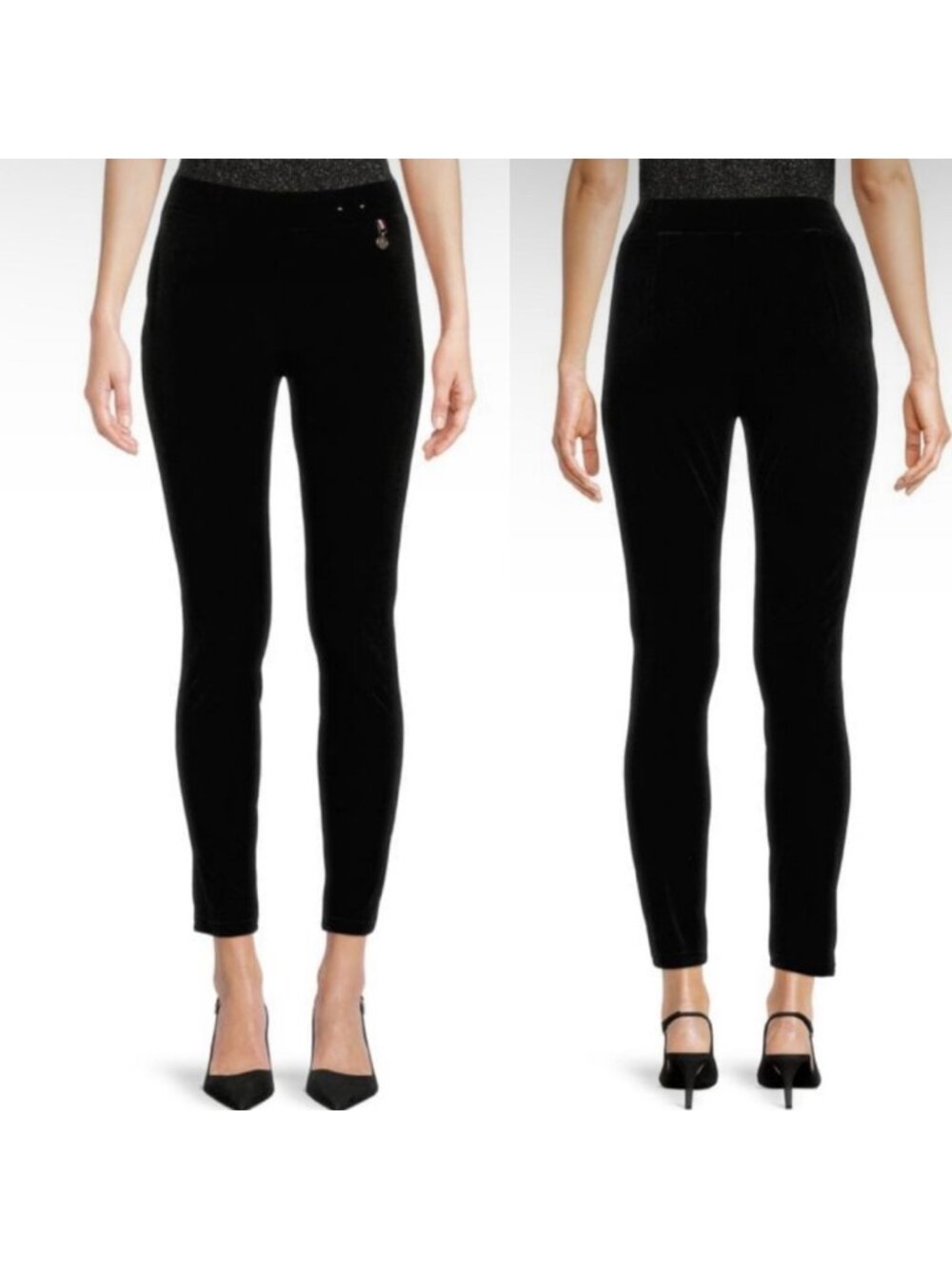 Tommy Hilfiger Black Pull On Solid Pants Women's Size 6